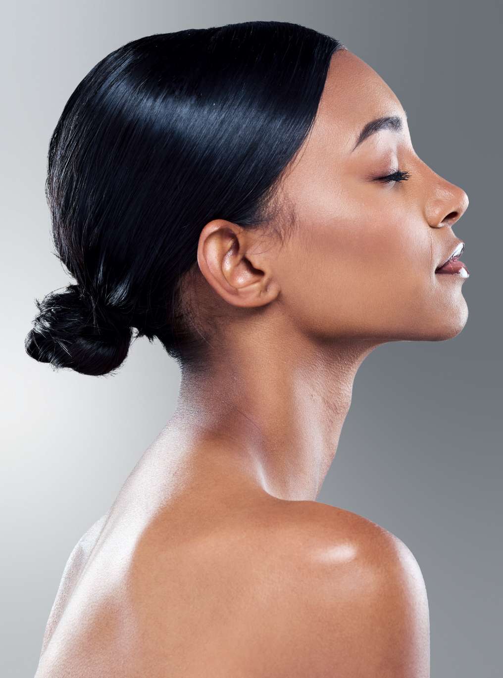 beautiful model with no double chin